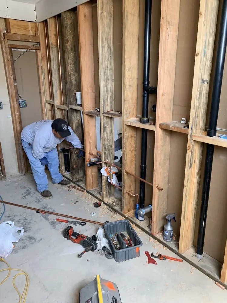 Commercial rough-in plumbing for Gas Line Repair in Brumbaugh